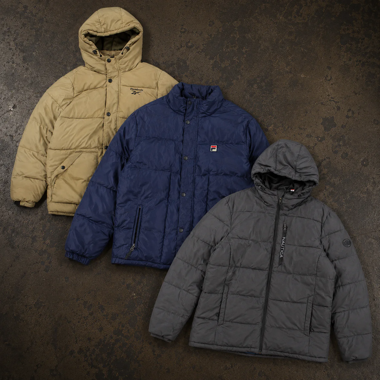 5x BRANDED PUFFER JACKETS