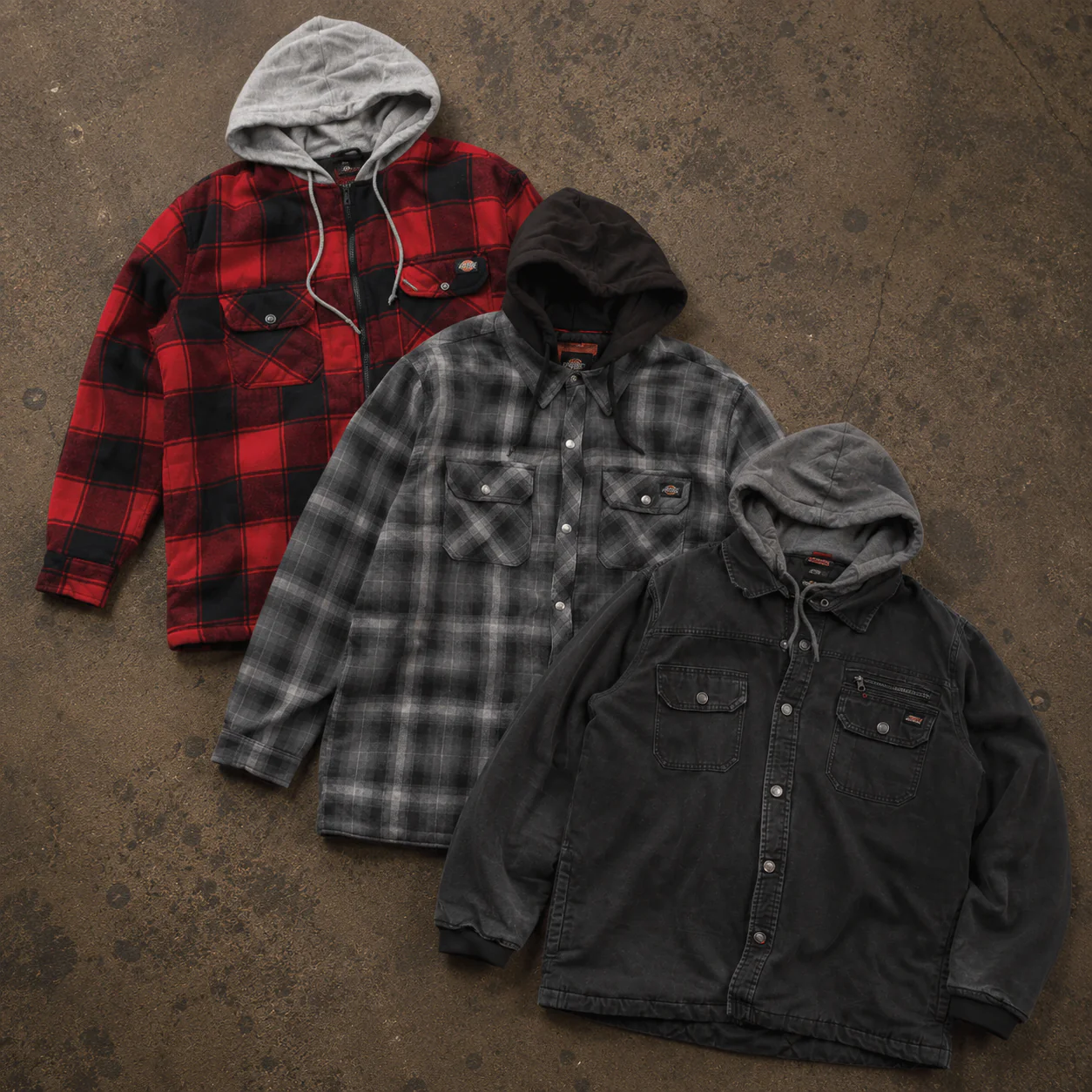 15x DICKIES FLANNEL OVERSHIRTS