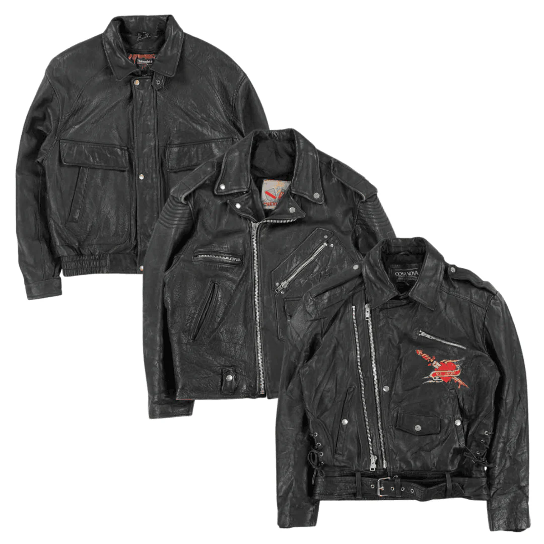 30x PREMIUM LEATHER MOTORBIKE JACKETS B/C - Image 4