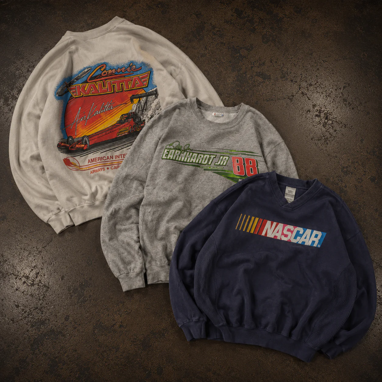 10x NASCAR/RACING SWEATSHIRTS