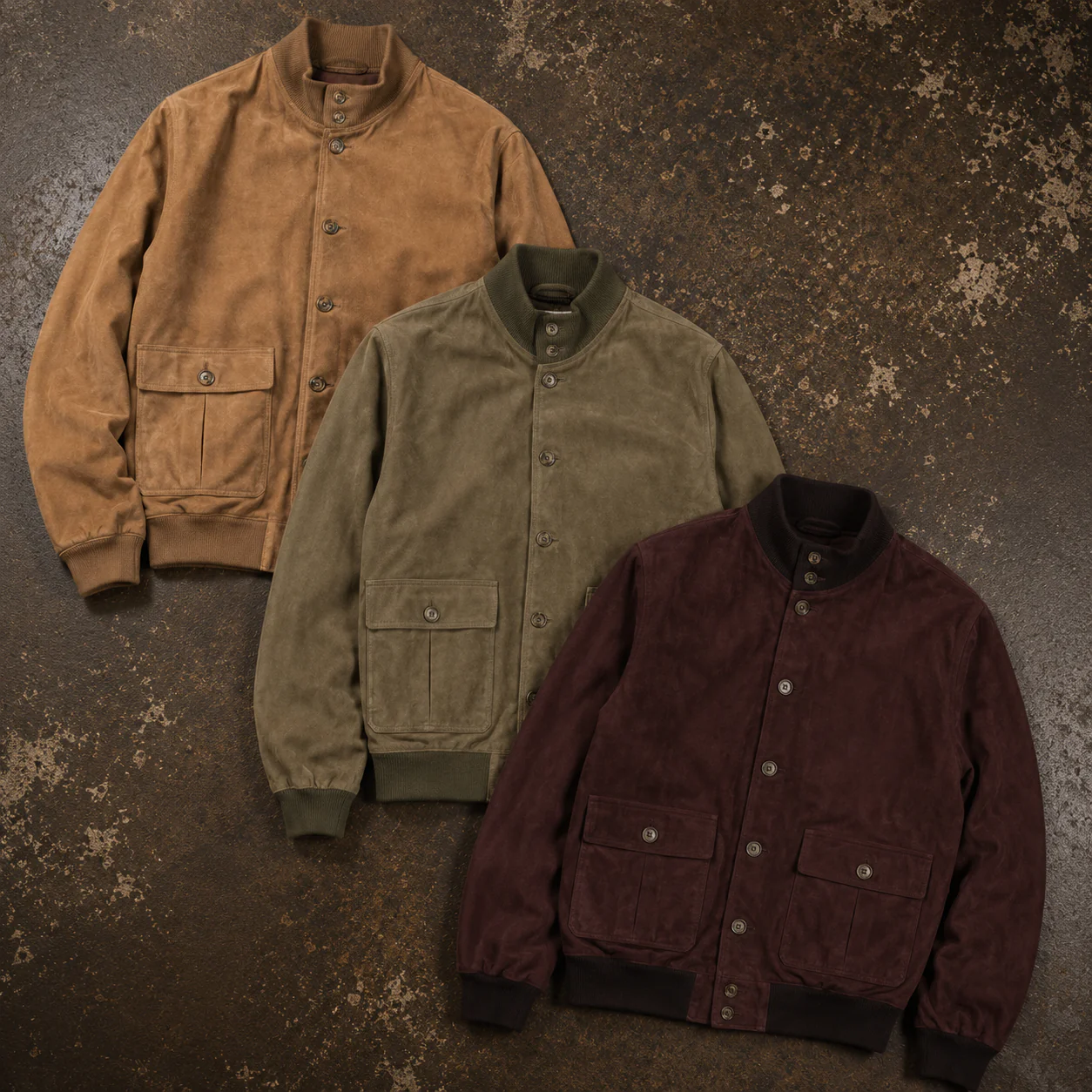 10x SUEDE AVIATOR BOMBER JACKETS