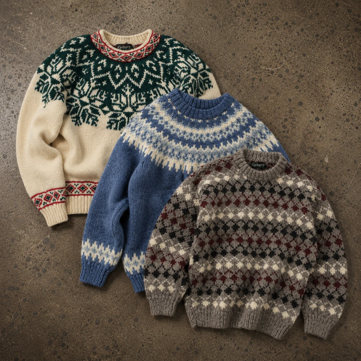 10x VINTAGE ICELANDIC KNITWEAR